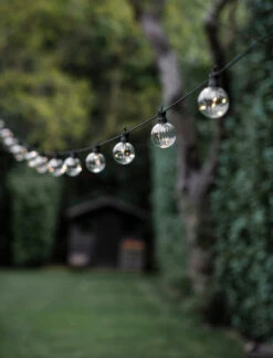 Festoon Linear Lights - Black - 20 Bulbs