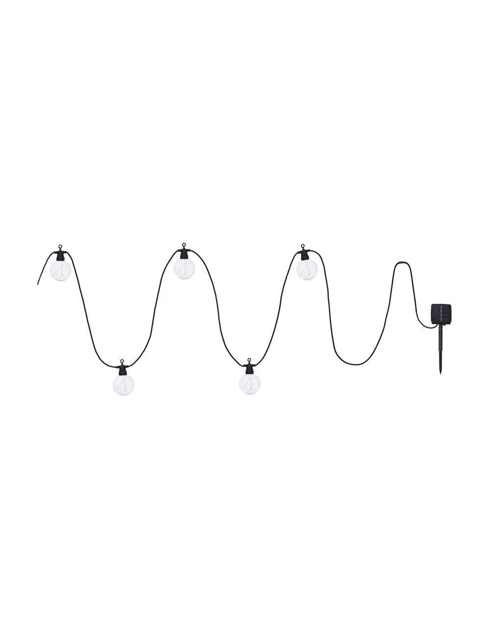 Solar Festoon Linear Lights - Black - 10 Bulbs 3 Solar Festoon Linear Lights - Black - 10 Bulbs - Image 3
