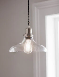 Hoxton Pendant Light - Large - Satin Nickel
