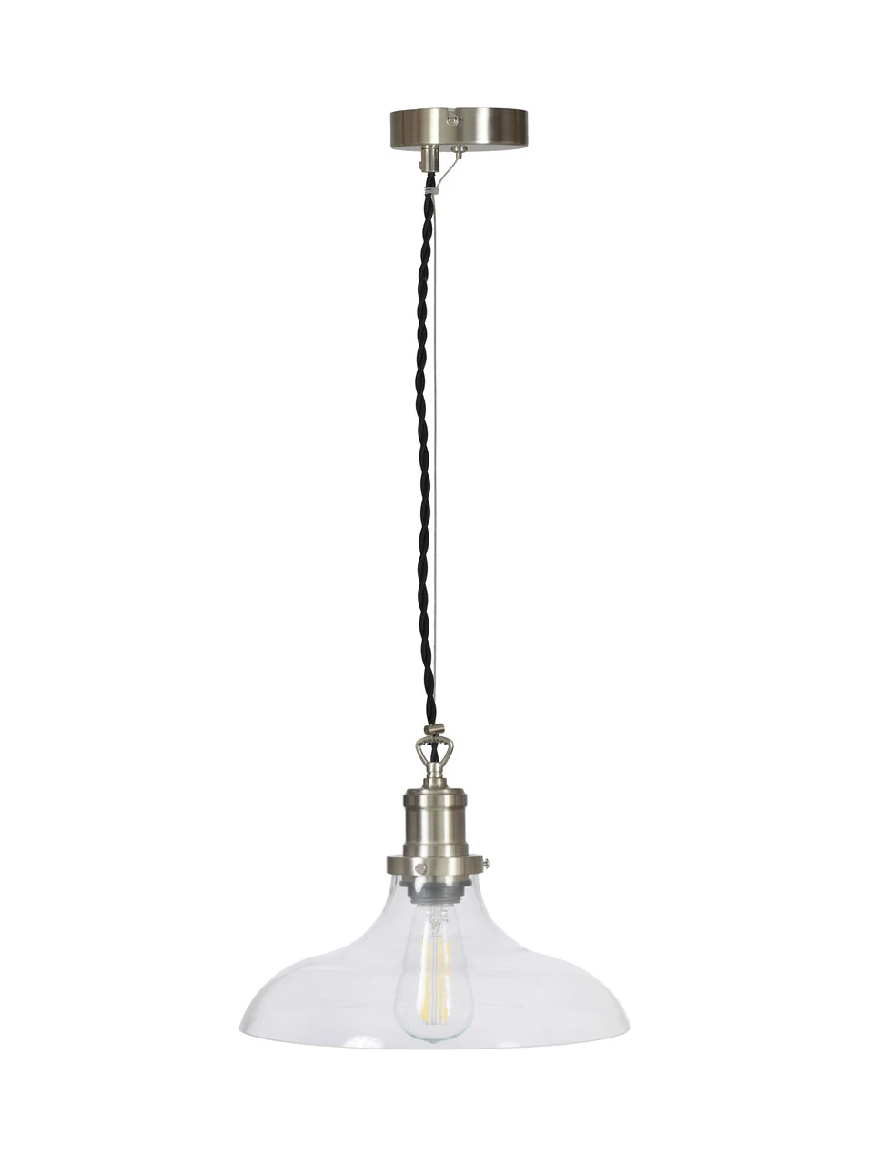 Hoxton Pendant Light - Large - Satin Nickel 3 Hoxton Pendant Light - Large - Satin Nickel - Image 3