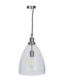 Hoxton Bullet Pendant Light - Satin Nickel 6 Hoxton Bullet Pendant Light - Satin Nickel -Garden Trading Store LAHO05 portrait 8 69492.1638535327