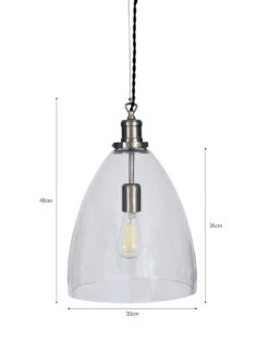 Hoxton Bullet Pendant Light - Satin Nickel 7 Hoxton Bullet Pendant Light - Satin Nickel -Garden Trading Store LAHO05 portrait 9 06128.1638535327