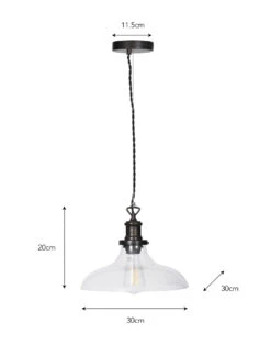 Hoxton Pendant Light - Large - Antique Bronze -Garden Trading Store LAHO08 portrait 9 22186.1638551557