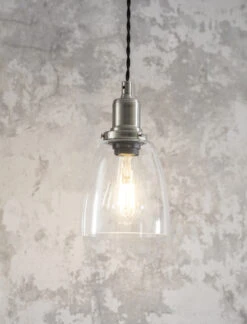 Hoxton Domed Pendant Light - Satin Nickel