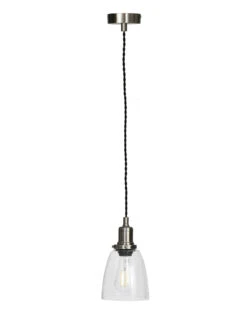 Hoxton Domed Pendant Light - Satin Nickel 6 Hoxton Domed Pendant Light - Satin Nickel -Garden Trading Store LAHO09 portrait 8 56449.1638535333