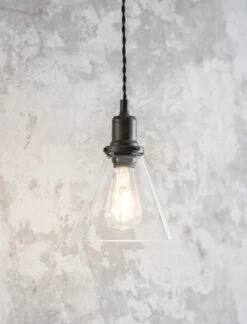 Hoxton Cone Pendant Light - Antique Bronze