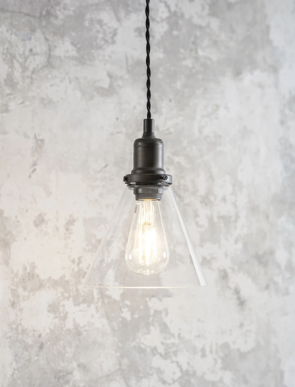 Hoxton Cone Pendant Light - Antique Bronze 1 Hoxton Cone Pendant Light - Antique Bronze