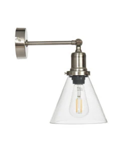 Hoxton Cone Wall Light - Satin Nickel 6 Hoxton Cone Wall Light - Satin Nickel -Garden Trading Store LAHO14 portrait 8 84031.1638469881