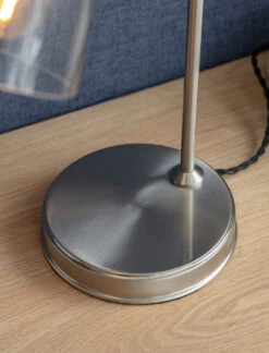 Hoxton Dome Table Lamp - Satin Nickel -Garden Trading Store LAHO24 portrait 3 59827.1638535352