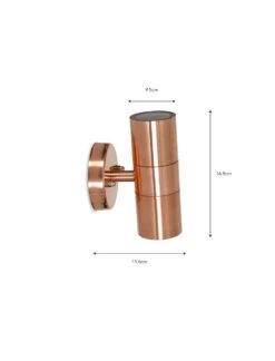 Regent Up & Down Light - Raw Copper 5 Regent Up & Down Light - Raw Copper -Garden Trading Store LAHP48 portrait 9 32505.1638469976