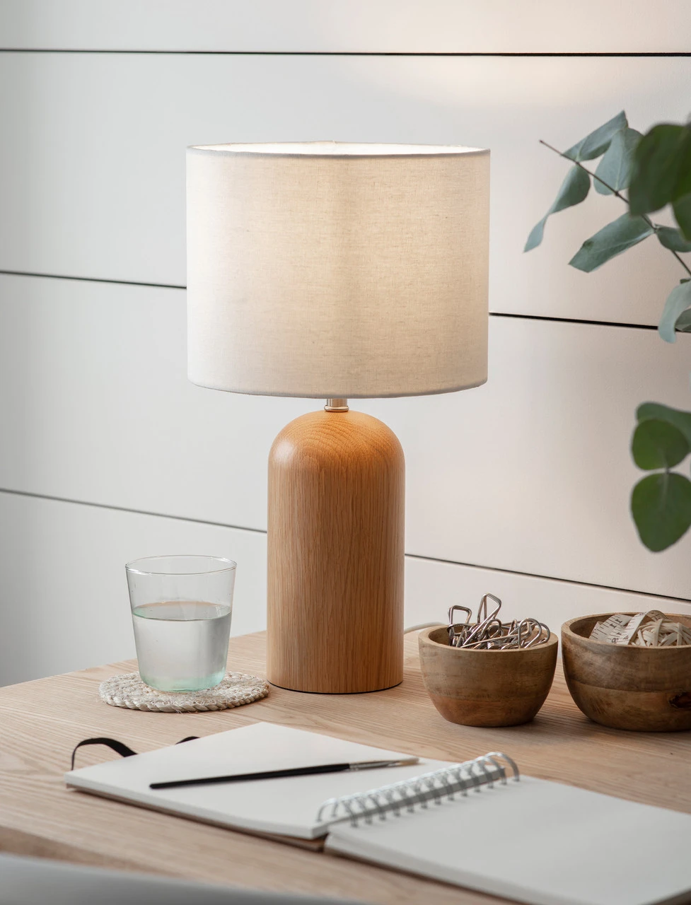 Kingsbury Oak Table Lamp - White 1 Kingsbury Oak Table Lamp - White