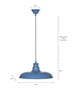 Toulon Pendant Light - Lulworth Blue 5 Toulon Pendant Light - Lulworth Blue -Garden Trading Store LALB03 portrait 9 86138.1638470452