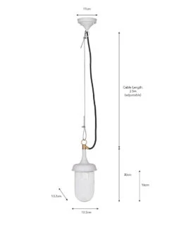 Harbour Outdoor Pendant Light - Lily White -Garden Trading Store LALW03 portrait 9 66460.1638470467