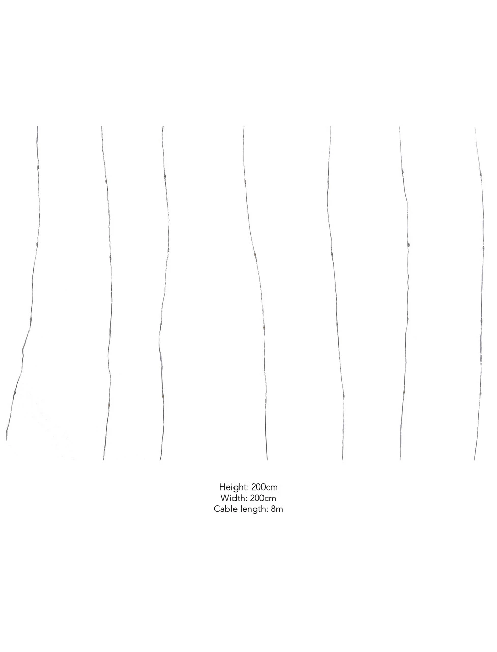 Wire Lights Curtain 4 Wire Lights Curtain - Image 4