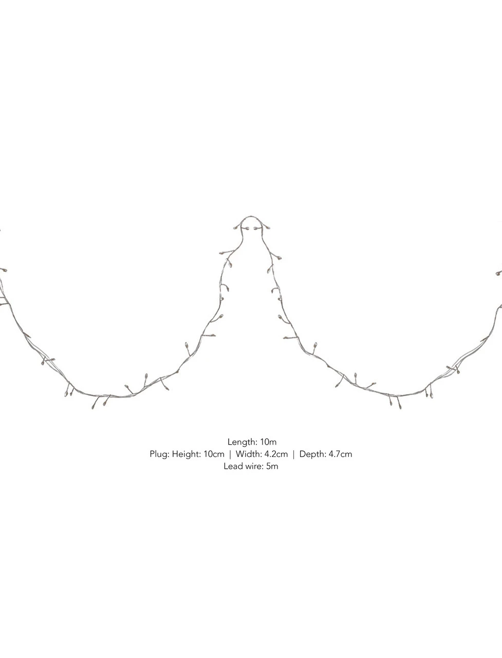 Wire Cluster Lights - 10m 3 Wire Cluster Lights - 10m - Image 3