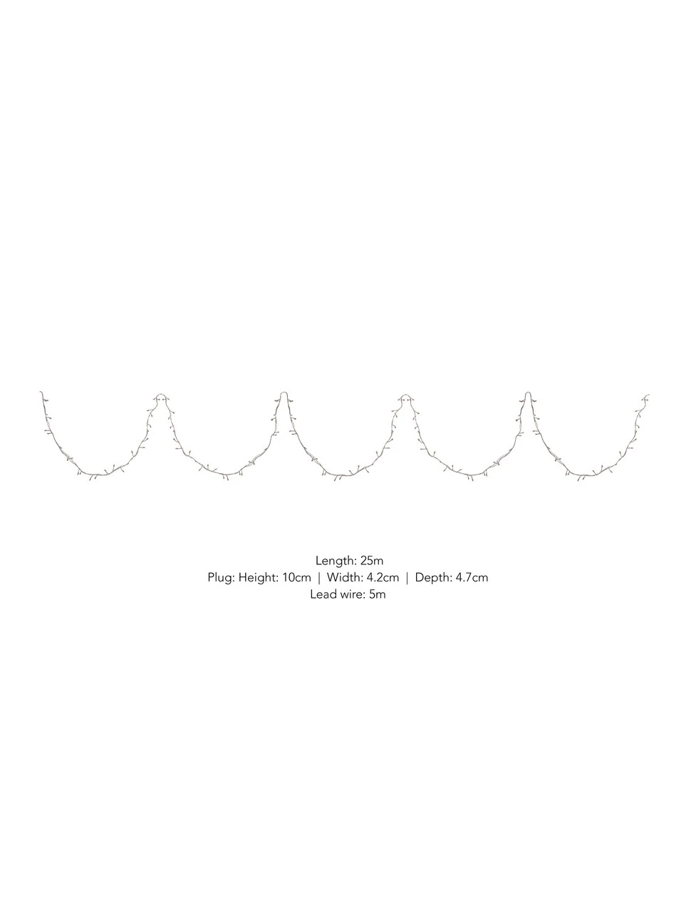 Wire Cluster Lights - 25m 3 Wire Cluster Lights - 25m - Image 3