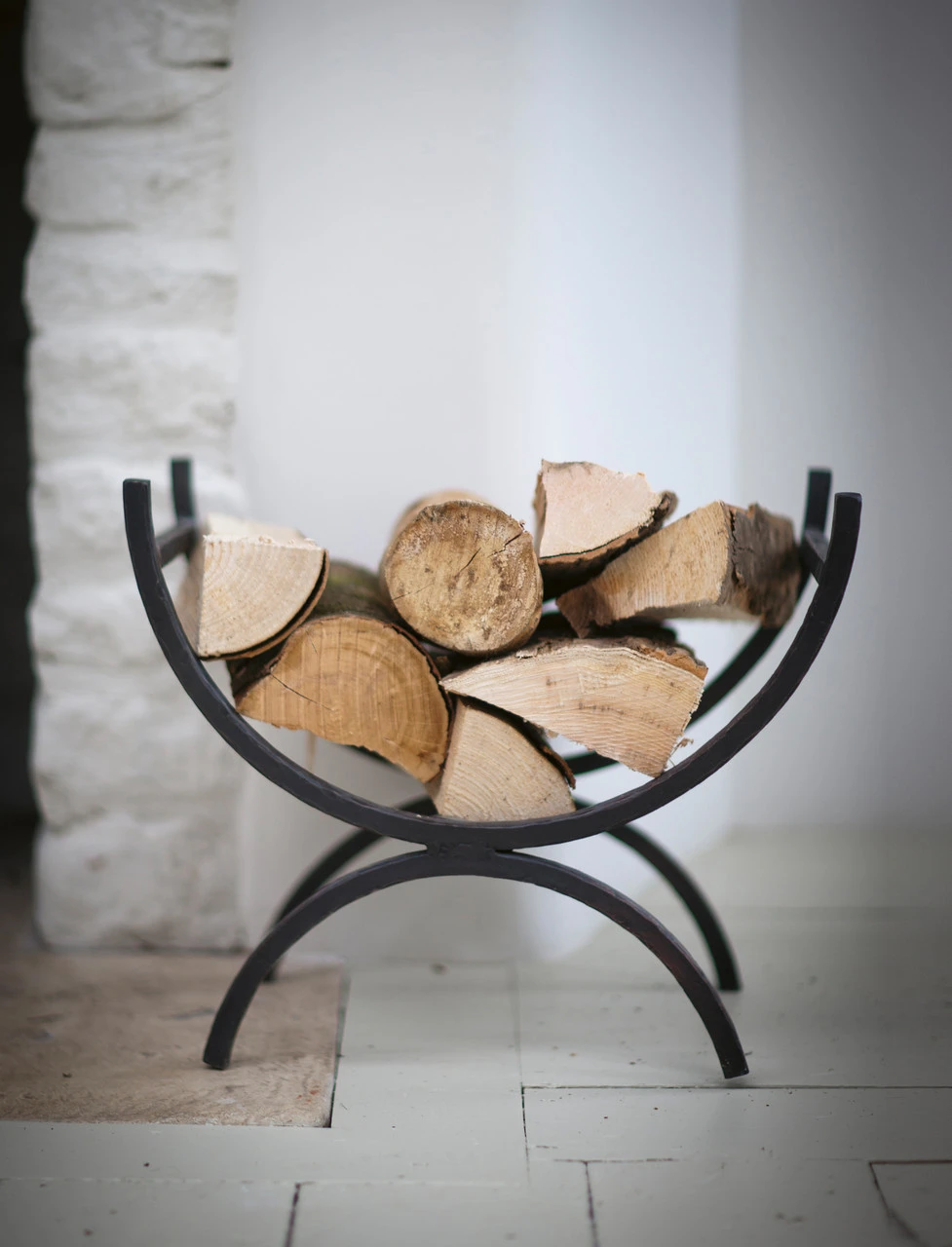 Wrought Iron Log Holder - Small 3 Wrought Iron Log Holder - Small - Image 3