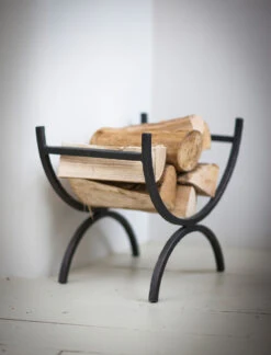 Wrought Iron Log Holder - Small 9 Wrought Iron Log Holder - Small -Garden Trading Store LOHO01 portrait 2 59190.1698856042