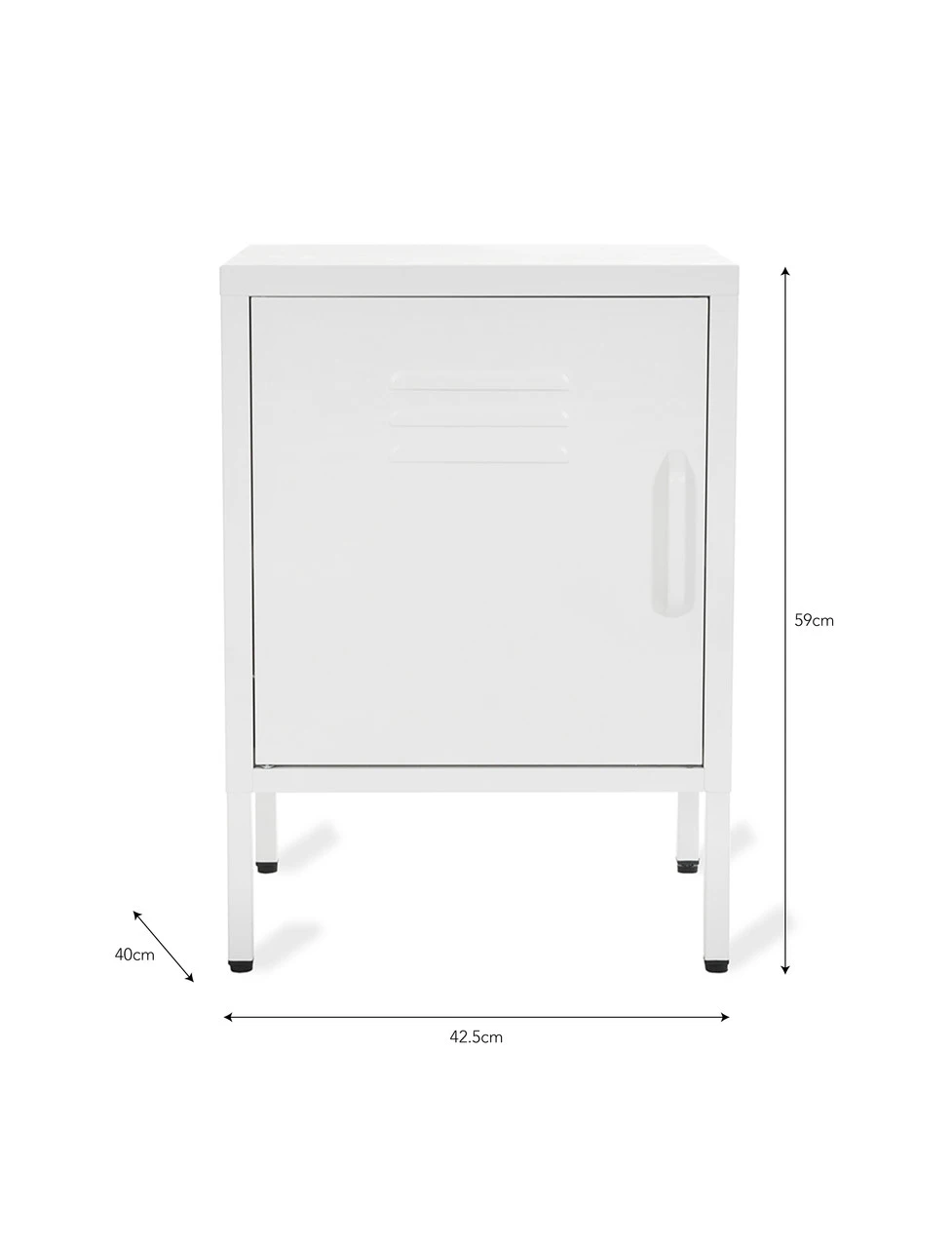 Left Marlborough Locker - Small - Lily White 3 Left Marlborough Locker - Small - Lily White - Image 3