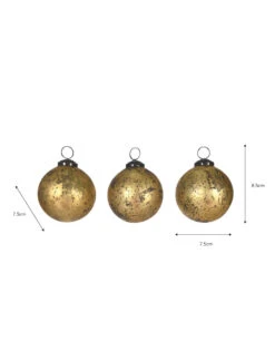 Set Of 3 Melrose Baubles -Garden Trading Store MBBG01 portrait 9 86125.1663930231