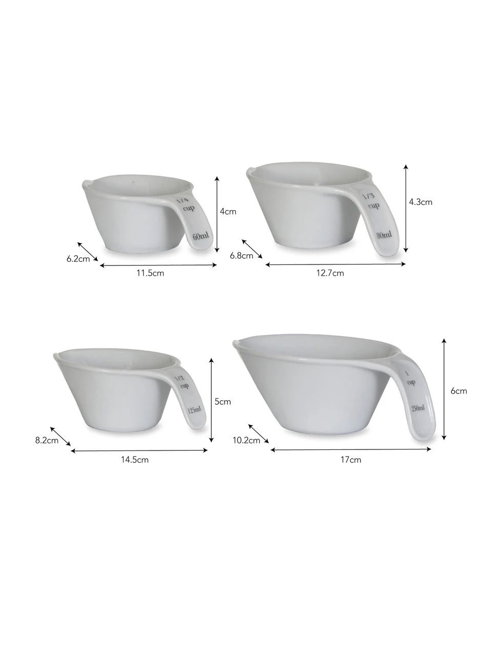 Rialto Measuring Cup Set 4 Rialto Measuring Cup Set - Image 4