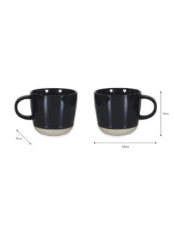 Pair Of Holwell Mugs - Carbon -Garden Trading Store MGCN02 portrait 9 48841.1661952631