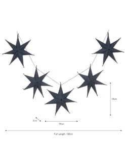 Maddox Star Garland - Ink -Garden Trading Store MGFG01 portrait 9 53986.1669808636