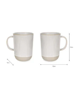 Pair Of Tall Holwell Mugs - White -Garden Trading Store MGST02 portrait 9 28784.1661952255