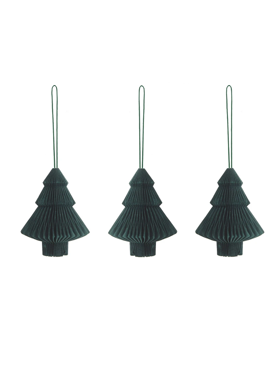 Set Of 3 Maddox Trees - Forest Green 2 Set Of 3 Maddox Trees - Forest Green - Image 2
