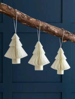 Set Of 3 Maddox Trees - Warm White