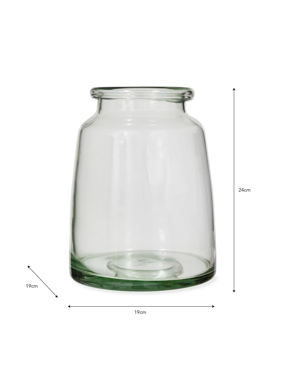 Mickleton Vase - Clear - Medium 4 Mickleton Vase - Clear - Medium - Image 4