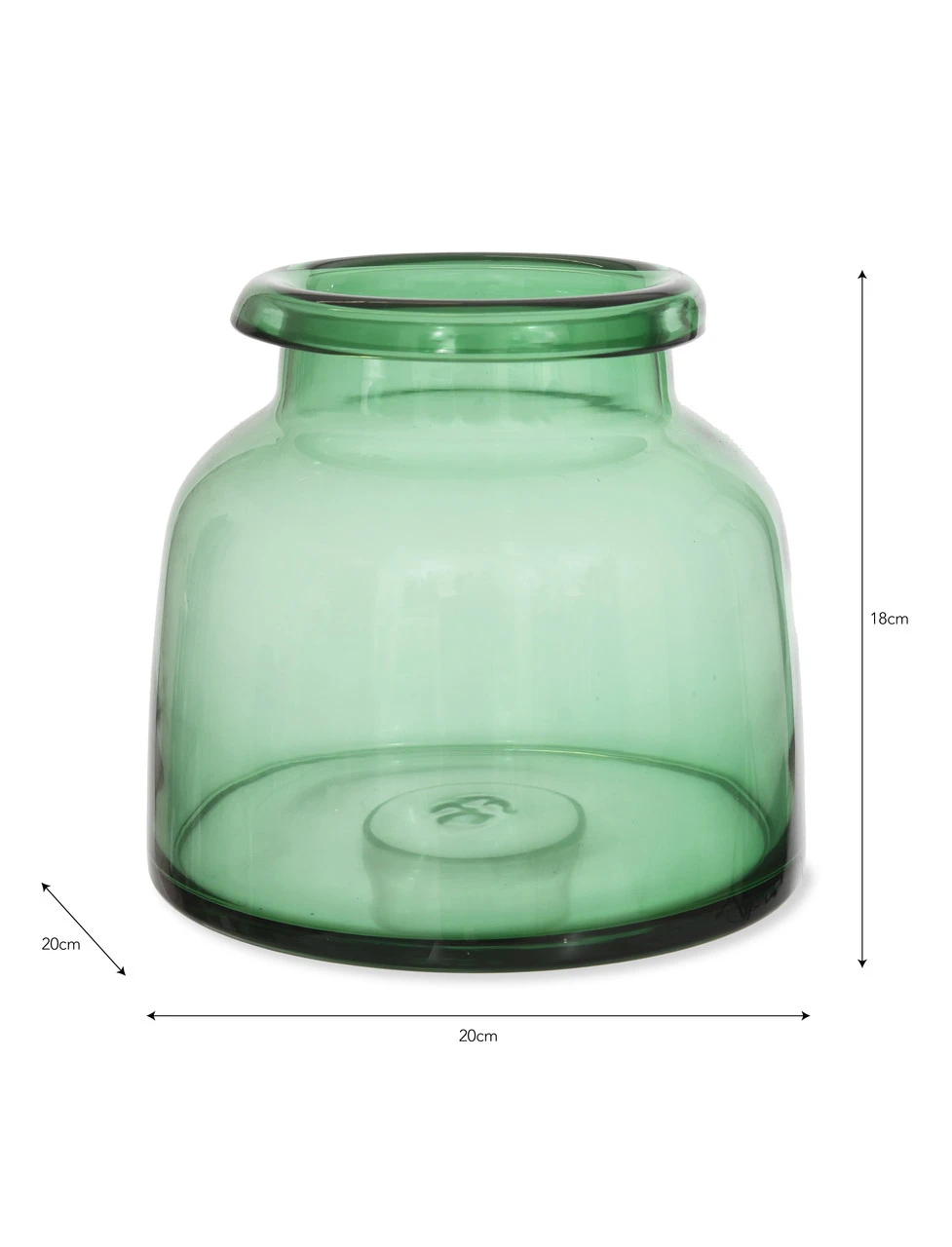 Mickleton Vase - Forest Green - Small 4 Mickleton Vase - Forest Green - Small - Image 4