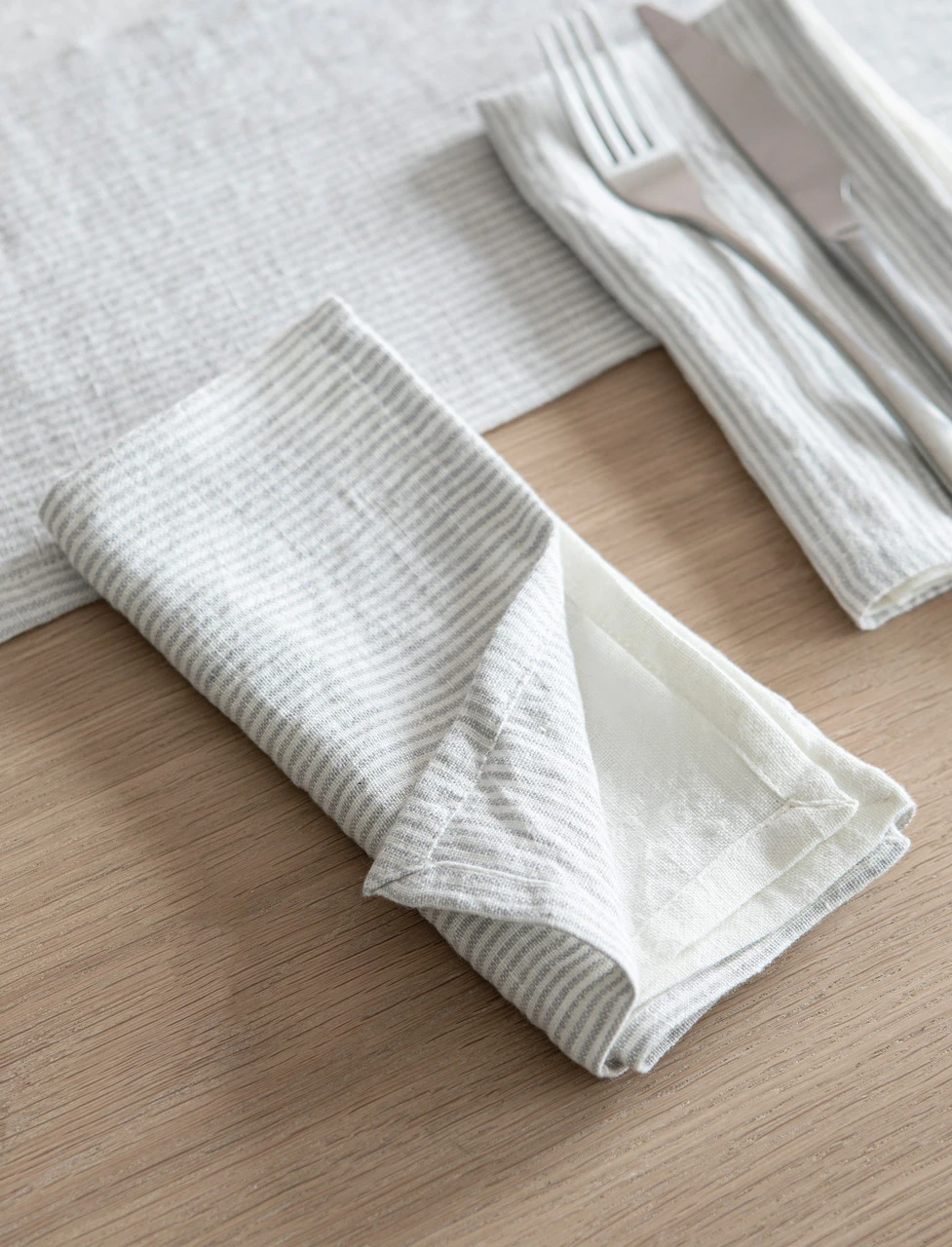 Set Of 4 Hazleton Napkins - Flint 1 Set Of 4 Hazleton Napkins - Flint