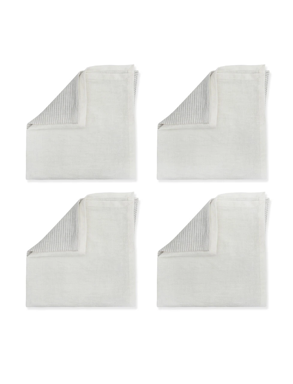 Set Of 4 Hazleton Napkins - Flint 2 Set Of 4 Hazleton Napkins - Flint - Image 2