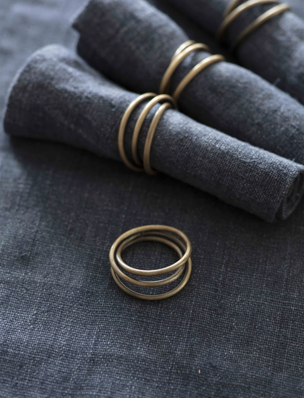 Set Of 4 Brompton Napkin Rings 1 Set Of 4 Brompton Napkin Rings