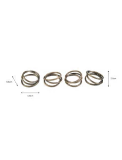 Set Of 4 Brompton Napkin Rings 5 Set Of 4 Brompton Napkin Rings -Garden Trading Store NRAB01 portrait 9 66927.1638475407