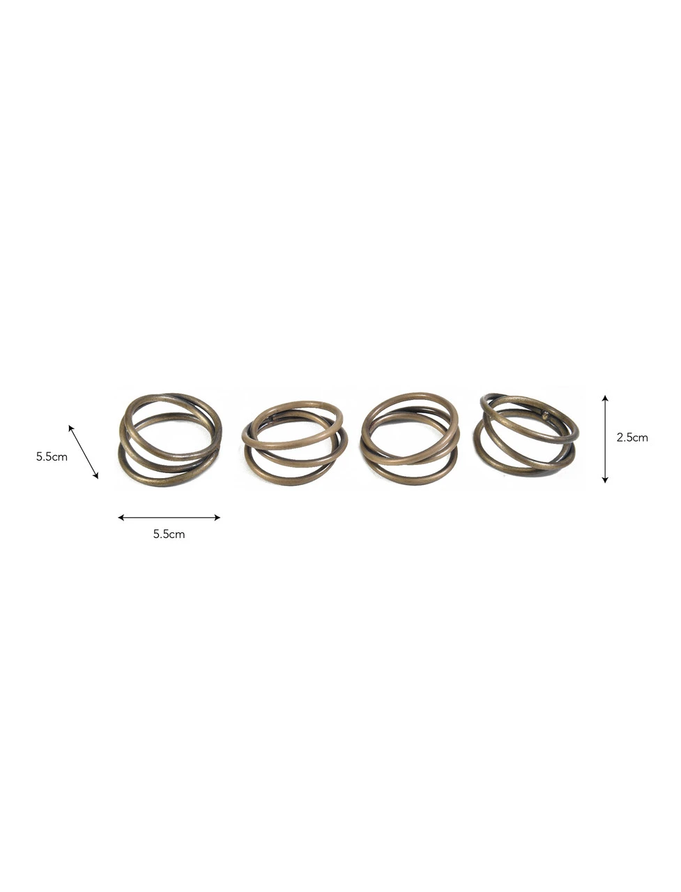 Set Of 4 Brompton Napkin Rings 3 Set Of 4 Brompton Napkin Rings - Image 3