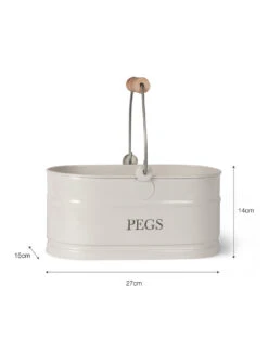 Peg Bucket - Chalk 5 Peg Bucket - Chalk -Garden Trading Store PBCH01 portrait 9 62264.1638475472