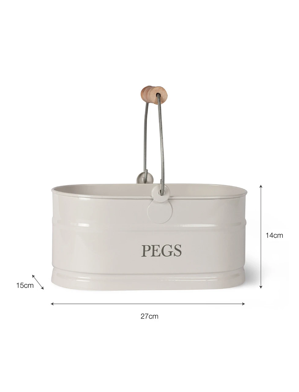 Peg Bucket - Chalk 3 Peg Bucket - Chalk - Image 3
