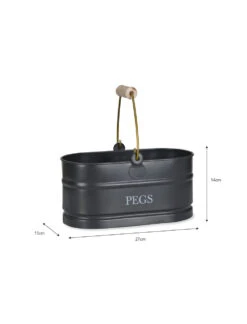 Peg Bucket - Carbon 5 Peg Bucket - Carbon -Garden Trading Store PBCN01 portrait 9 28218.1638475527