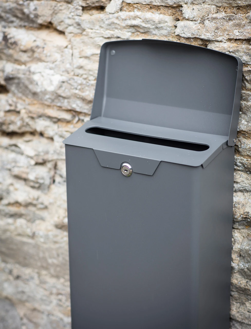 Shipton Post Box - Charcoal 2 Shipton Post Box - Charcoal - Image 2