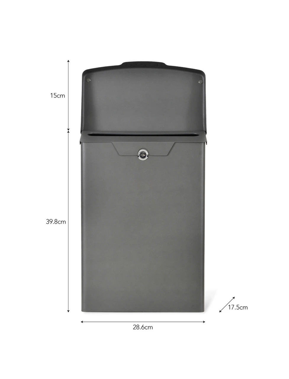 Shipton Post Box - Charcoal 4 Shipton Post Box - Charcoal - Image 4