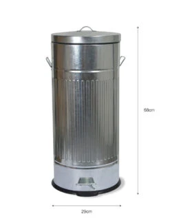 Pedal Bin - 30 Litre 7 Pedal Bin - 30 Litre -Garden Trading Store PBGA02 portrait 9 90139.1638477037