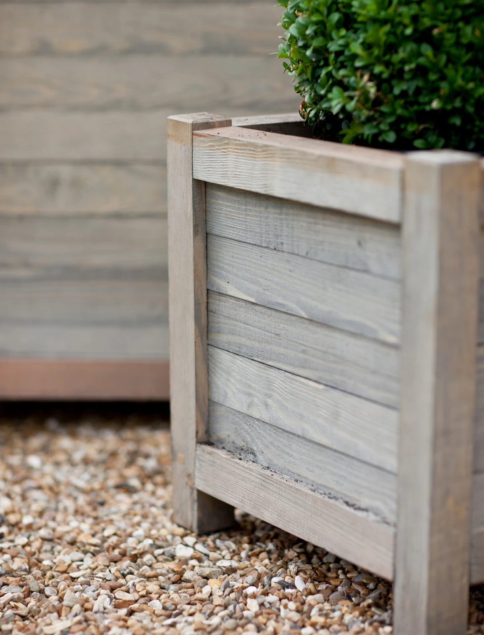 Square Wooden Planter - 40cm 3 Square Wooden Planter - 40cm - Image 3