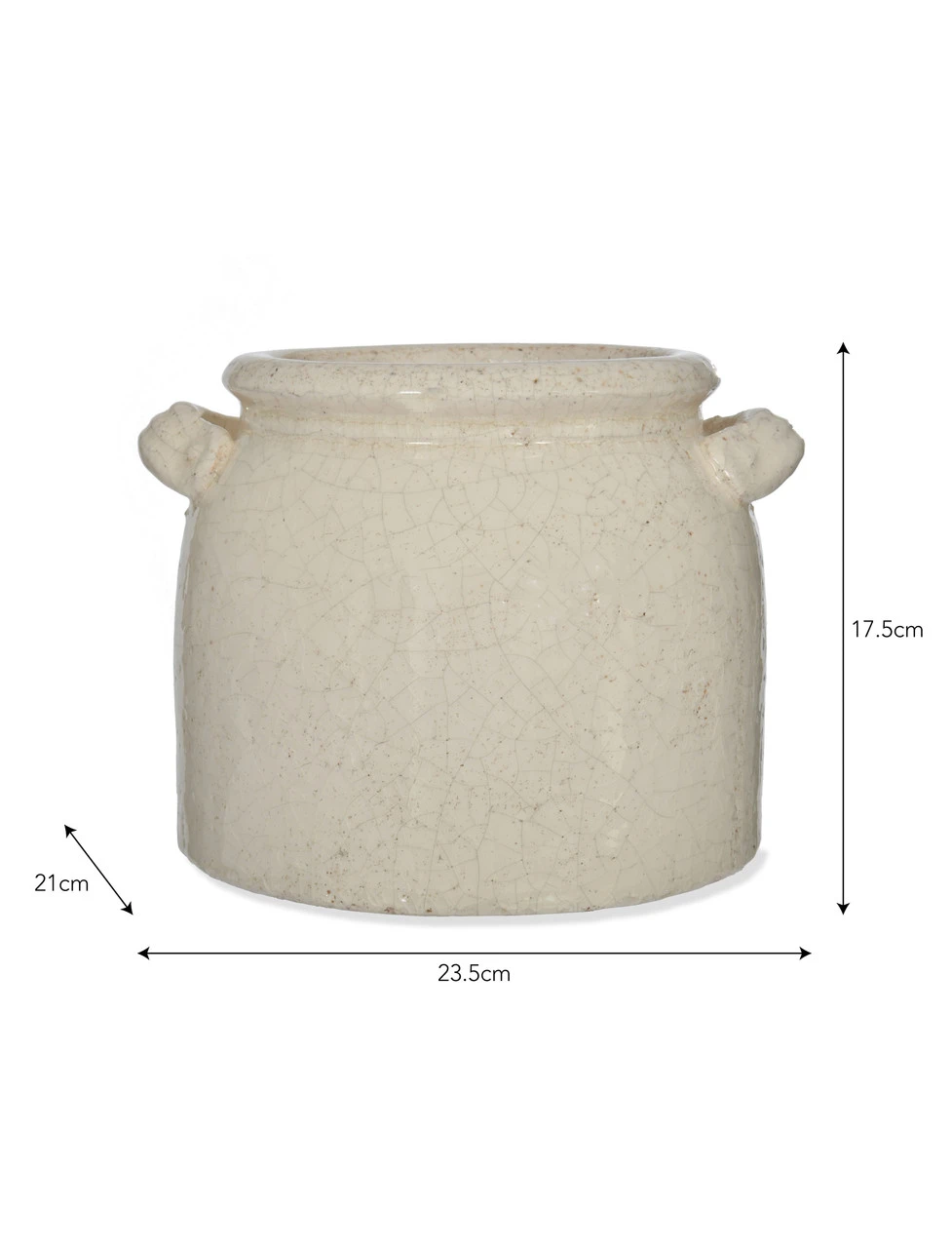 Ravello Pot With Handles - White 5 Ravello Pot With Handles - White - Image 5