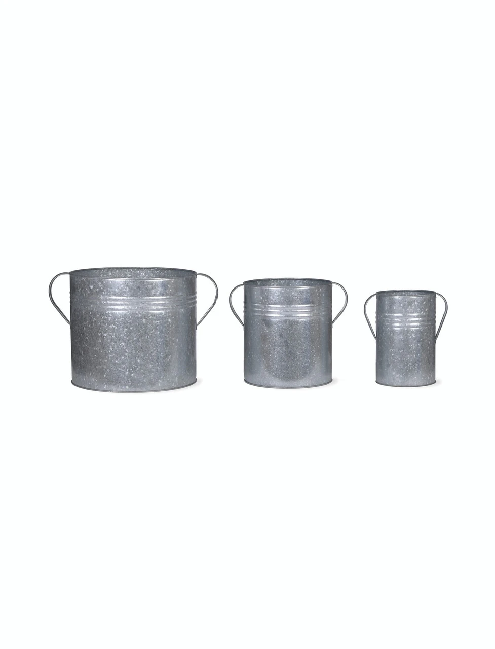 Set Of 3 Galvanised Steel Planters 3 Set Of 3 Galvanised Steel Planters - Image 3