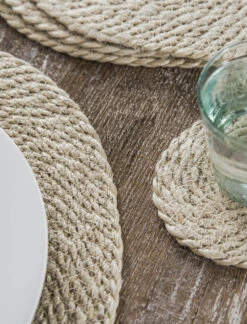 Set Of 4 Jute Placemats - Natural -Garden Trading Store PLJU01 portrait 4 24325.1638477638