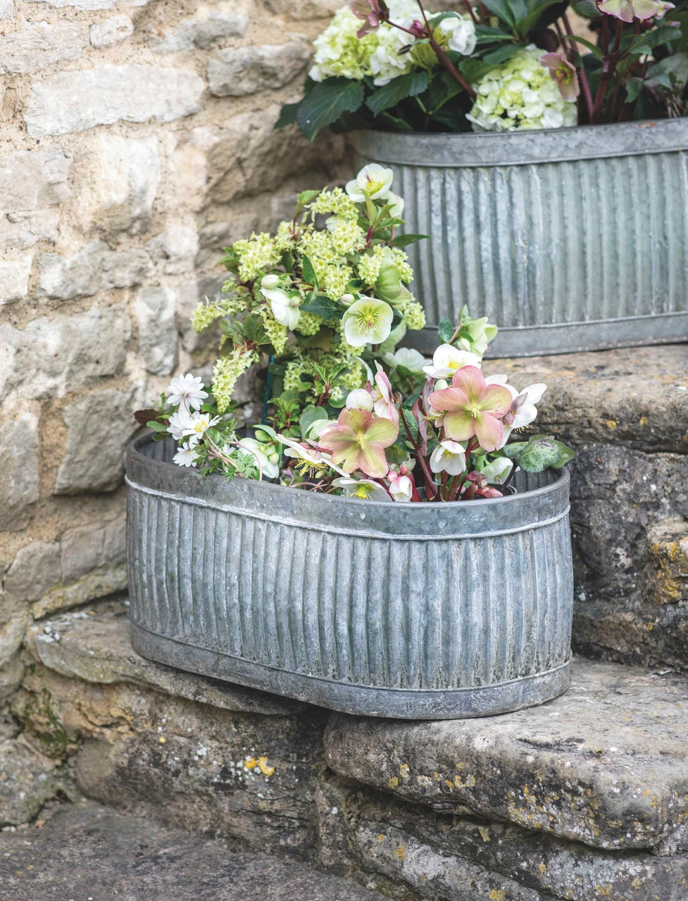 Vence Oval Trough - 52.5cm 2 Vence Oval Trough - 52.5cm - Image 2