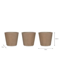 Set Of 3 Stratton Pots - Warm Stone 5 Set Of 3 Stratton Pots - Warm Stone -Garden Trading Store POWG01 portrait 9 52441.1638478286
