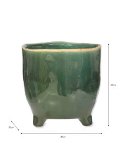 Positano Pot - Forest Green - 20cm 5 Positano Pot - Forest Green - 20cm -Garden Trading Store PTFT04 portrait 9 35619.1638478875